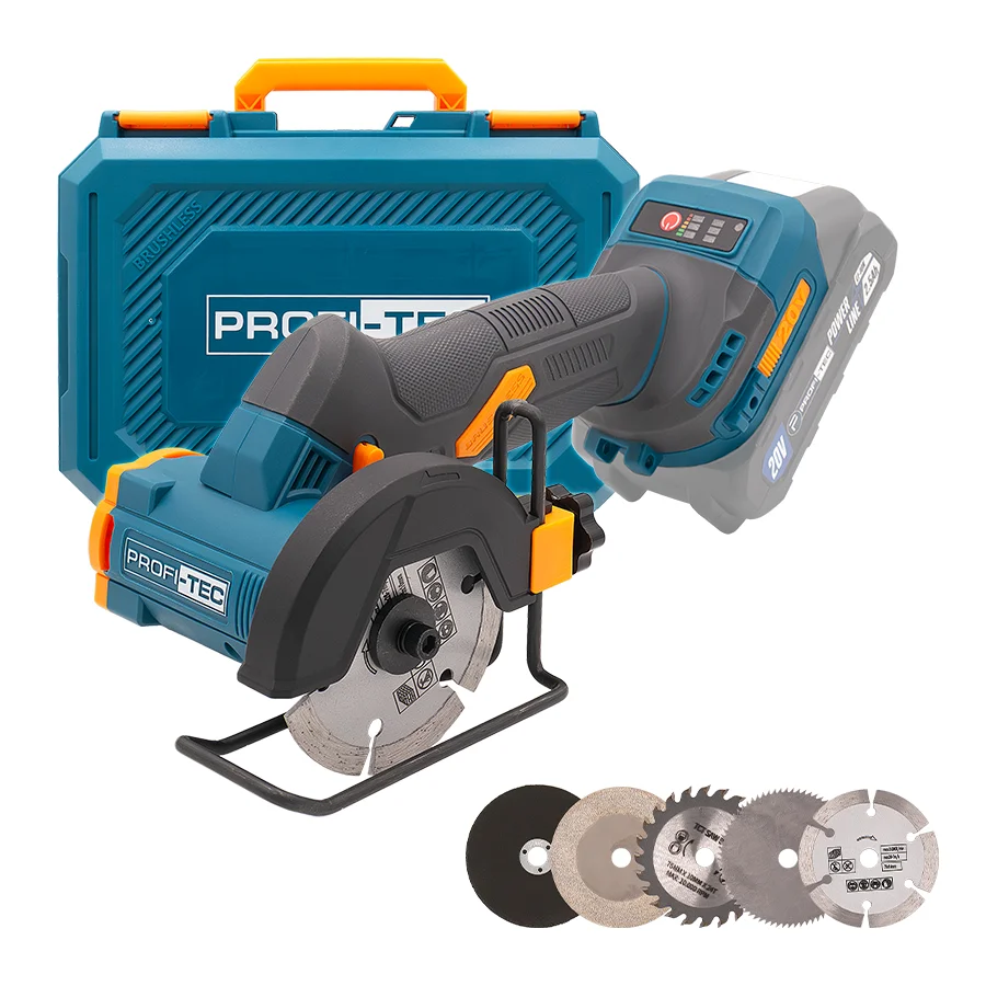 Акумуляторна універсальна дискова пила PROFI-TEC PWS390 UltraCore (без акумулятора та зарядного пристрою)